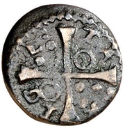 Dinero - Luis XIII Tárrega,bust right, Spain, 1642 reverse image
