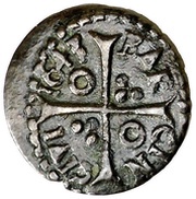 Dinero - Luis XIV Barcelona,bust Luis XIII, Spain, 1643 reverse image