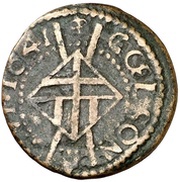 Seiseno - Luis XIII Solsona, Spain, 1641 reverse image