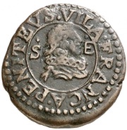 Seiseno - Luis XIII Villafranca; traditional shield obverse image