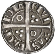 ½ Croat - Alfonso II, Spain, 1285-1291 reverse image