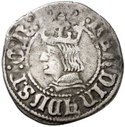 ½ Groat - Ferdinandus II wavy hair obverse image