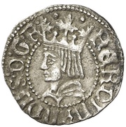 ½ Groat - Ferdinandus II straight hair obverse image