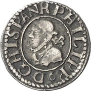 ½ Croat - Felipe III small cross obverse image