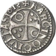 ½ Croat - Felipe III small cross, Spain, 1611-1619 reverse image