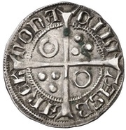 Croat - Pedro IV Barcelona, Spain, 1336-1387 reverse image