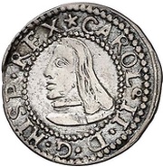 Croat - Carlos II bust variant obverse image