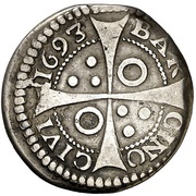 Croat - Carlos II bust variant, Spain, 1693-1698 reverse image