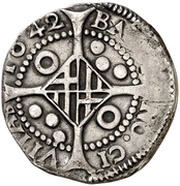 5 Sous - Louis XIII Barcelona,bust, Spain, 1641-1643 reverse image