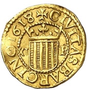 ⅓ Trentin - Felipe III, Spain, 1618 reverse image