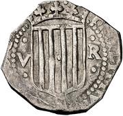 5 Croats Gerona,cross obverse image