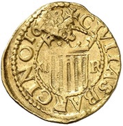⅓ Trentin - Felipe IV Countermarked, Spain, 1641 reverse image