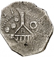 5 Croats Bañolas,lozenge, Spain, 1641 reverse image