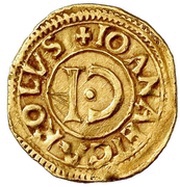½ Ducat - Ioana and Carolus I C inverted obverse image