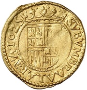 ½ Trentin - Felipe IV Barcelona,star, Spain, 1623-1626 reverse image
