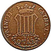 6 Quartos VI QUAR, Spain, 1810-1814 reverse image