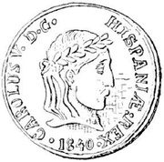 6 Quartos - Carlos V pretender,Berga obverse image