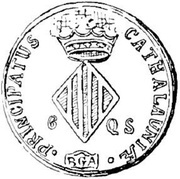 6 Quartos - Carlos V pretender,Berga reverse image
