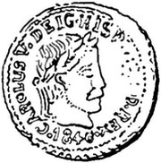 ½ Peseta - Carlos V pretender,Berga obverse image