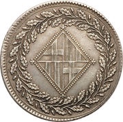 5 Pesetas, Spain, 1808-1814 reverse image