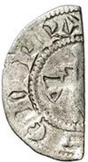 Obolo - Ponce Hugo V split dinero obverse image