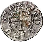 Dinero - Ponce Hugo V, Spain, 1277-1313 reverse image