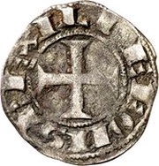 Dinero - Alfonso IX knight, Spain, 1188 reverse image