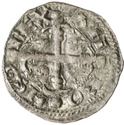 Dinero - Alfonso IX lion, Spain, 1202-1230 reverse image