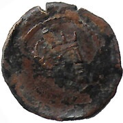2 Deniers - Carolus I Ibiza mint; head right obverse image