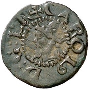 2 Deniers - Carolus I Ibiza mint; head left obverse image