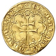 ½ Real - Pedro IV rose, Spain, 1336-1387 reverse image