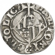 ½ Real - Ferdinandus II blackletter, Spain, 1508-1516 reverse image