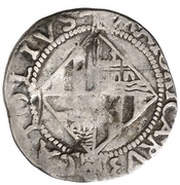 ½ Real - Ferdinandus II three pointed crown, Spain, 1508-1516 reverse image