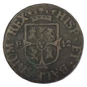 12 Dineros - Fernando VII, Spain, 1811-1812 reverse image