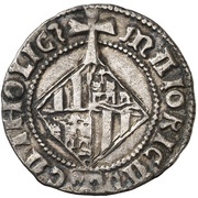 1 Real - Ferdinandus II blackletter, Spain, 1508-1516 reverse image