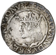 1 Real - Ferdinandus II five pointed crown obverse image