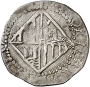 1 Real - Felipe III bust left, Spain, 1598-1621 reverse image