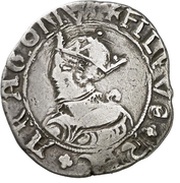 2 Reales - Felipe II value in reverse obverse image