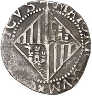 2 Reales - Felipe III bust right, Spain, 1598-1621 reverse image