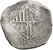 2 Reales - Felipe III bust left, Spain, 1598-1621 reverse image