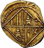 ½ Escudo - Carlos II, Spain, 1695 reverse image