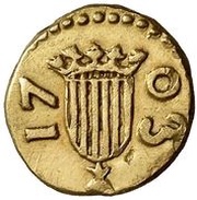 ½ Escudo - Felipe V obverse image