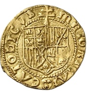 1 Ducat - Ferdinandus II blackletter, Spain, 1508-1516 reverse image