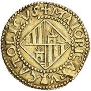 1 Escudo - Carlos III pretender, Spain, 1707 reverse image