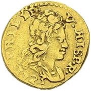 2 Escudos - Felipe V bust right obverse image
