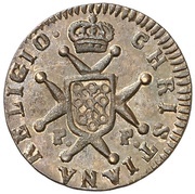 1 Maravedi - Fernando VII, Spain, 1825-1826 reverse image