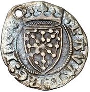 ½ Grueso - Carlos III, Spain, 1387-1390 reverse image