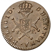 3 Maravedis - Fernando VII, Spain, 1825-1826 reverse image