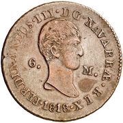 6 Maravedis - Fernando VII obverse image