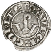Obolo Aurembiaix, Agramunt, Spain, 1228-1231 reverse image